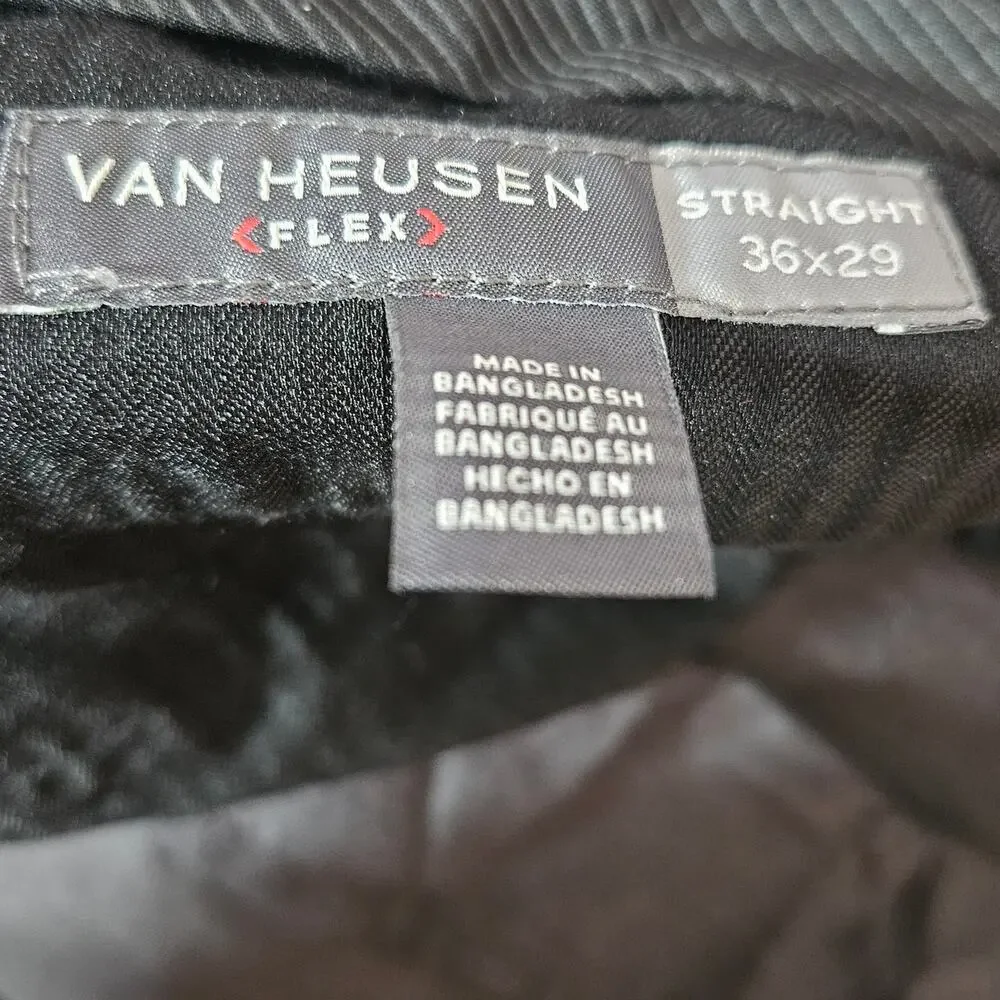 Gray Straight Flat Front Dress Pants Size 36x29